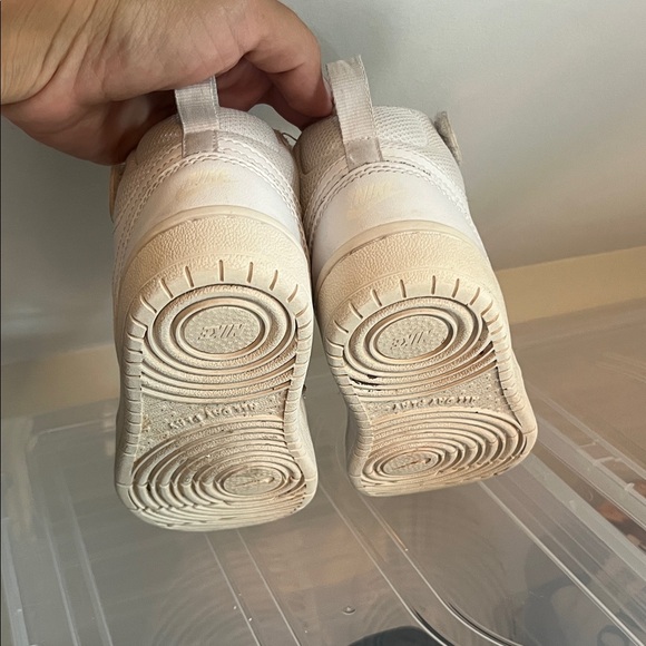 Nike White Dunks Kids Cream High-Top Sneakers - Picture 5 of 5